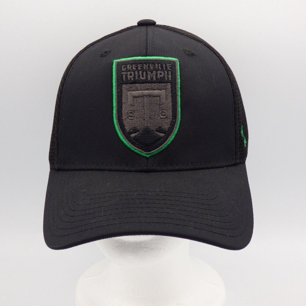 Greenville Triumph Hat Cap Mens Fitted Medium MLS Soccer Gray Zephyr NEW